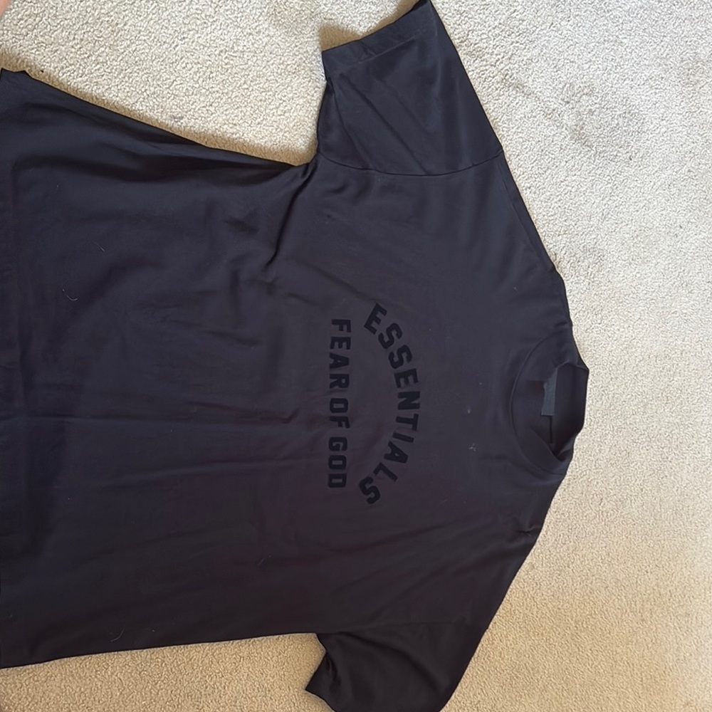 Essentials Fear of God Black T-Shirt